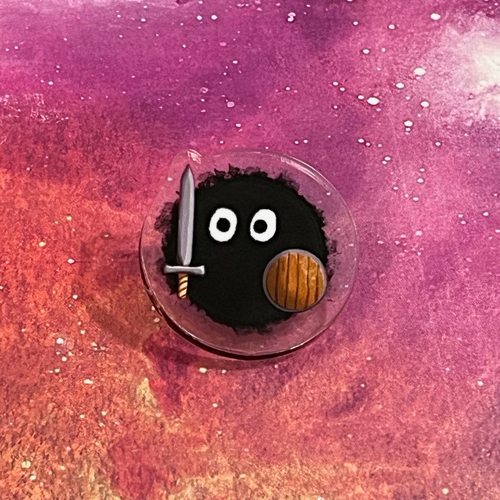 Acrylic pin - Warrior Soot