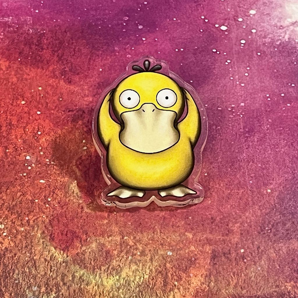 Acrylic pin - Migraine Duck