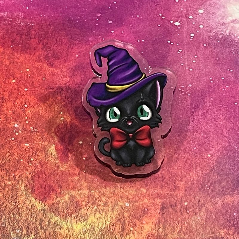 Acrylic pin - Witchy Cat