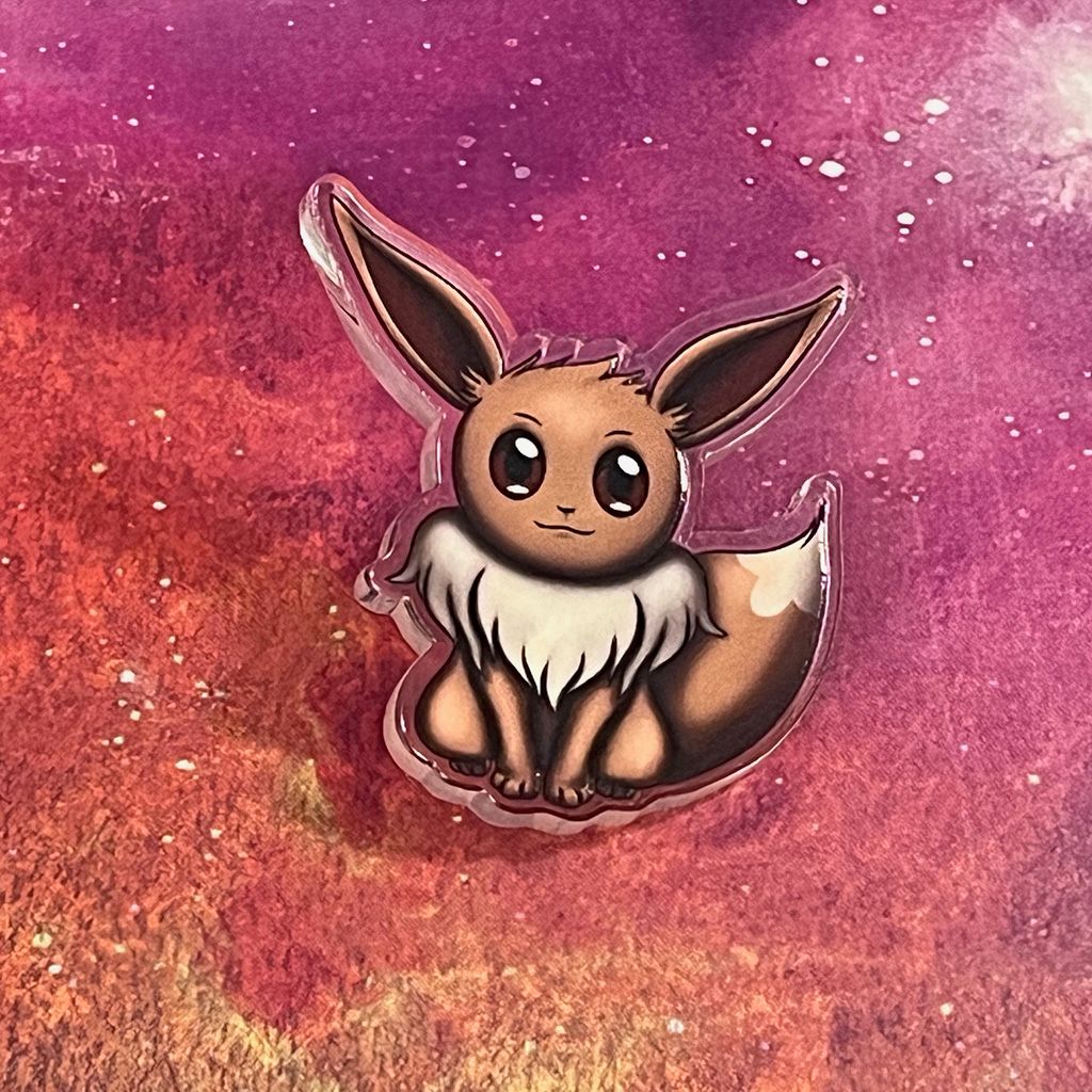 Acrylic pin - Fox Pet