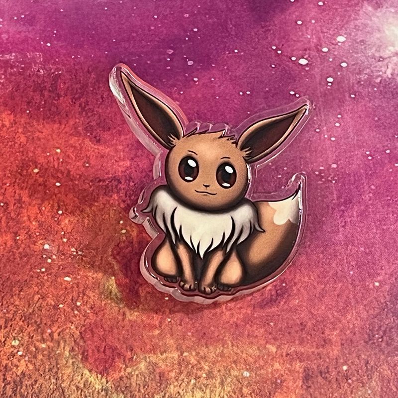 Acrylic pin - Fox Pet