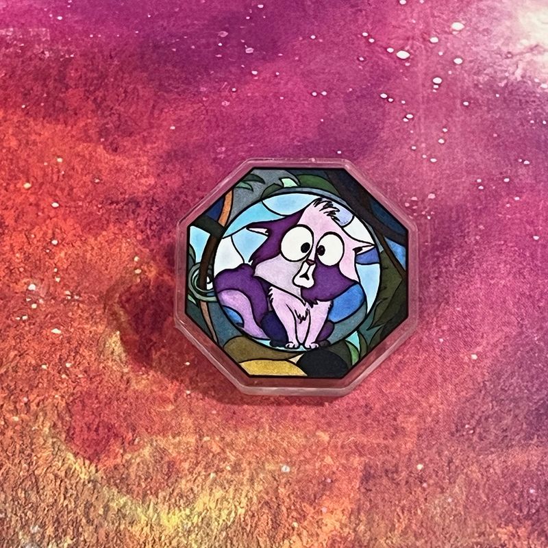Acrylic pin - Stained Glass Yzma