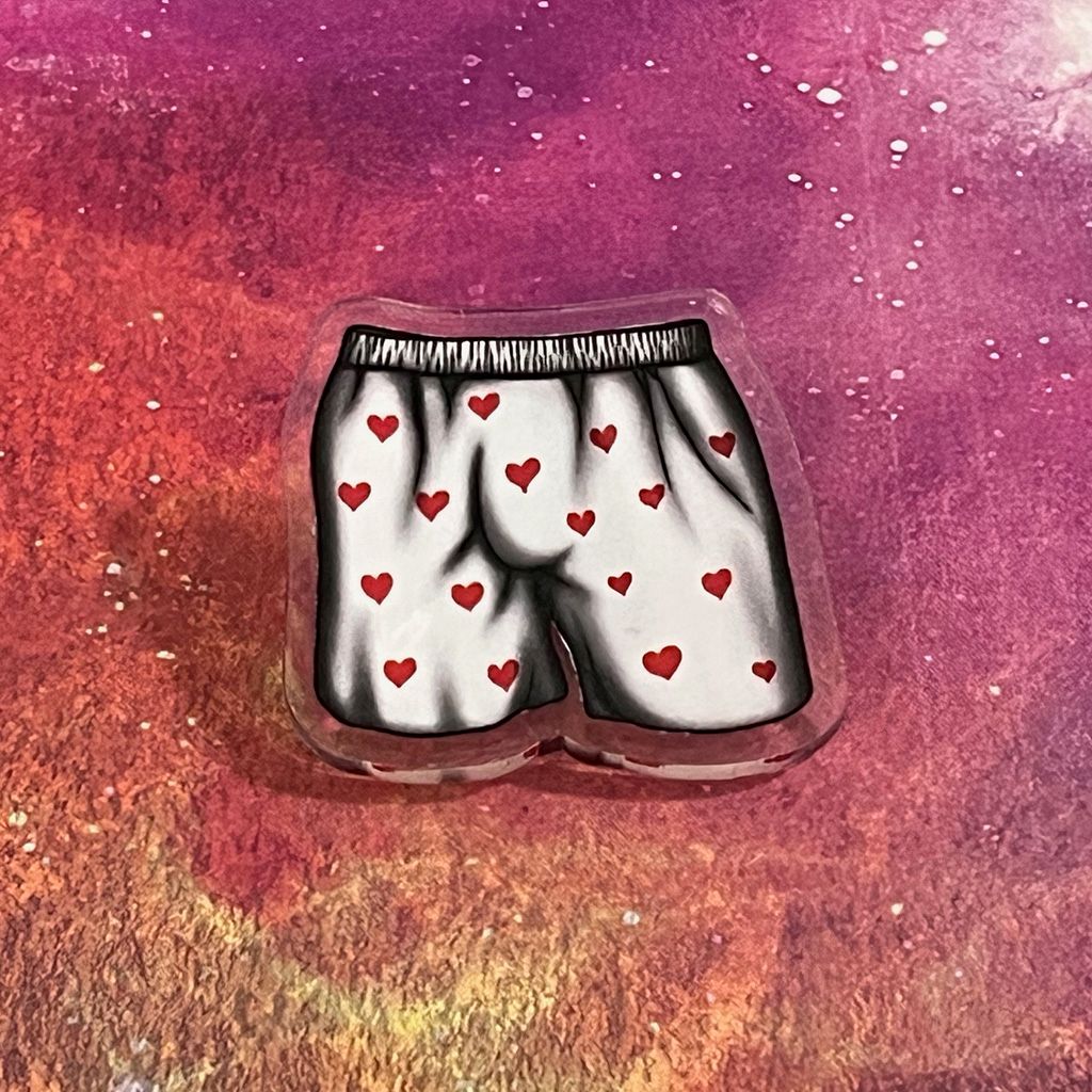 Acrylic pin - Carl's Boxers