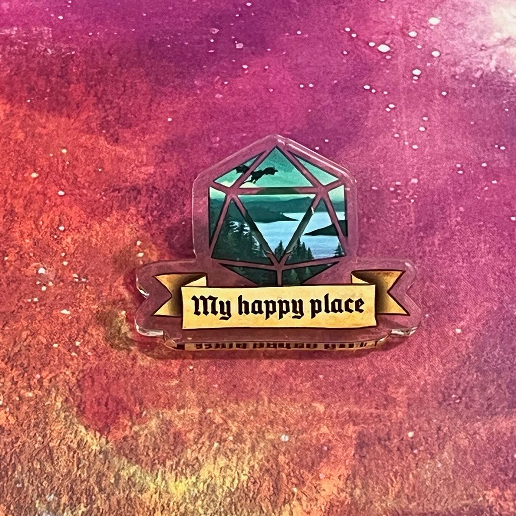 Acrylic pin - My Happy Place