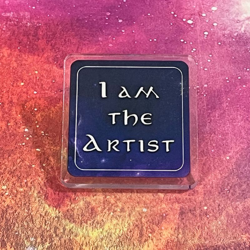 Acrylic pin - I am the Artist