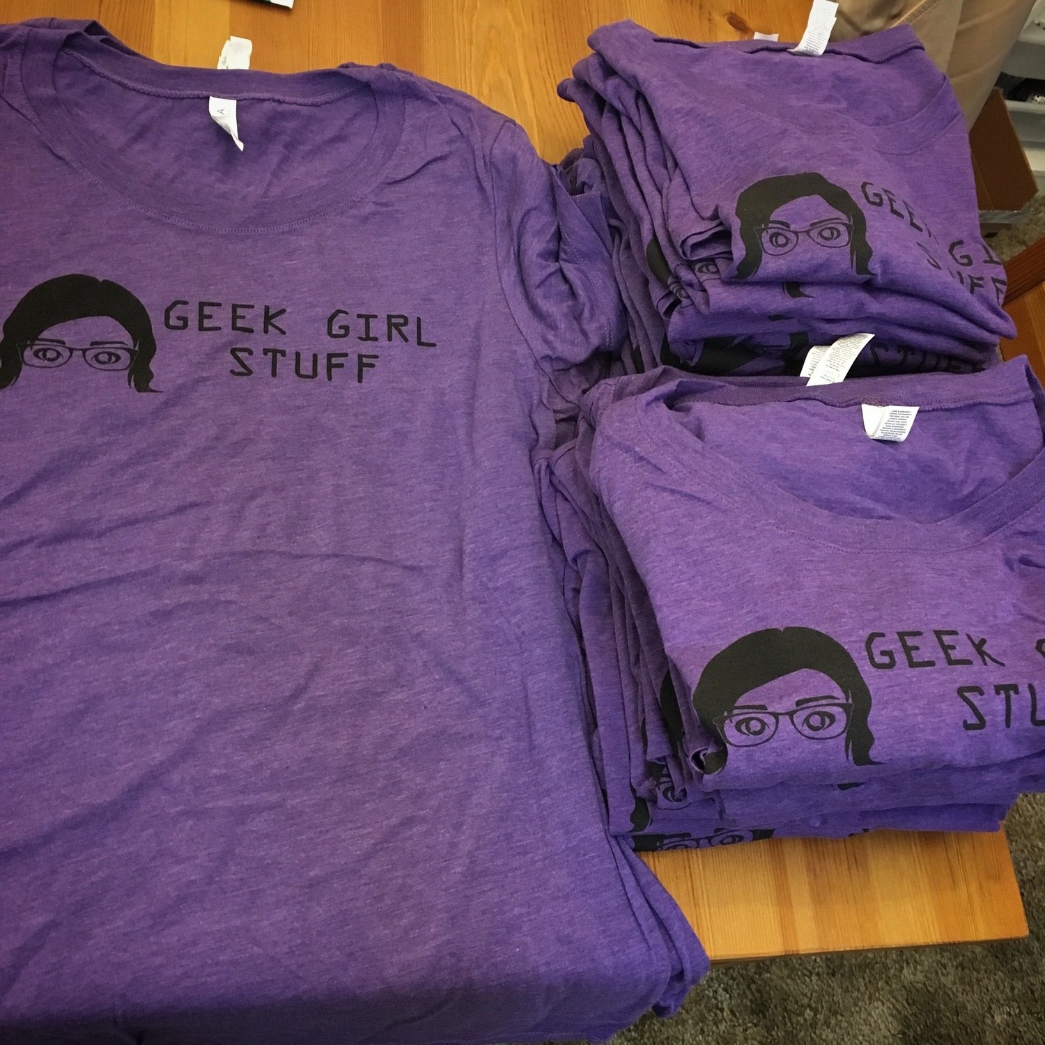 Geek Girl Stuff T-shirt - Large