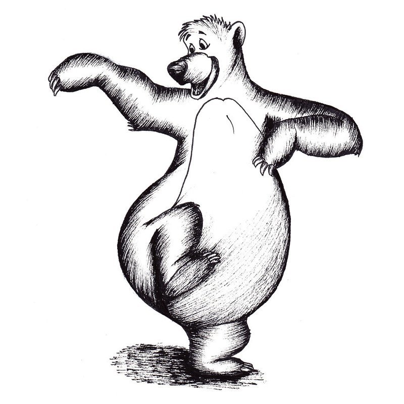Bear drawing