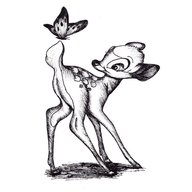 Deer drawing