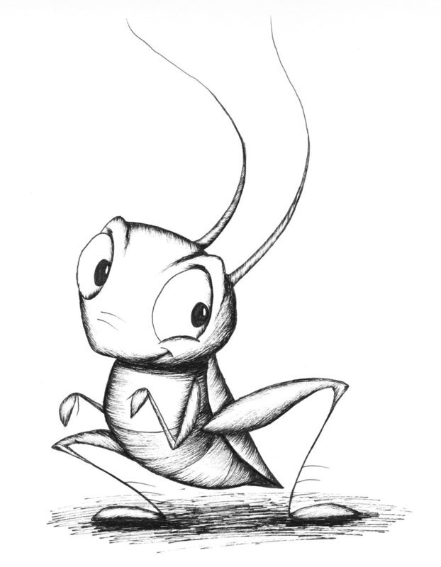 Cricket drawing