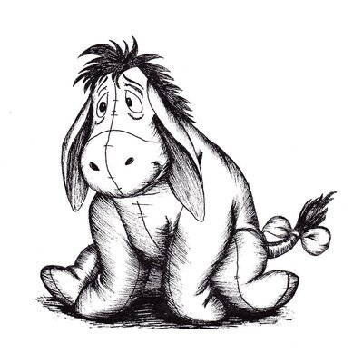 Donkey drawing