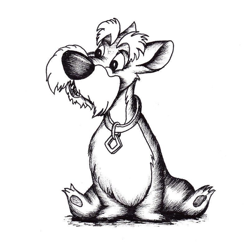 Dog drawing