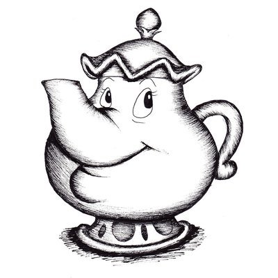 Teapot drawing