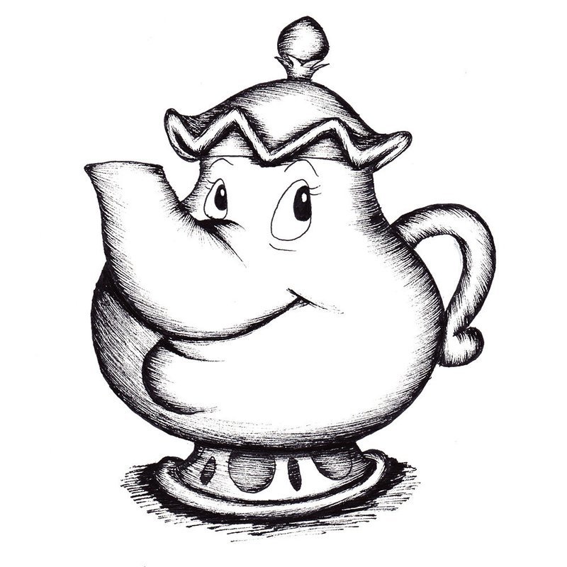 Teapot drawing