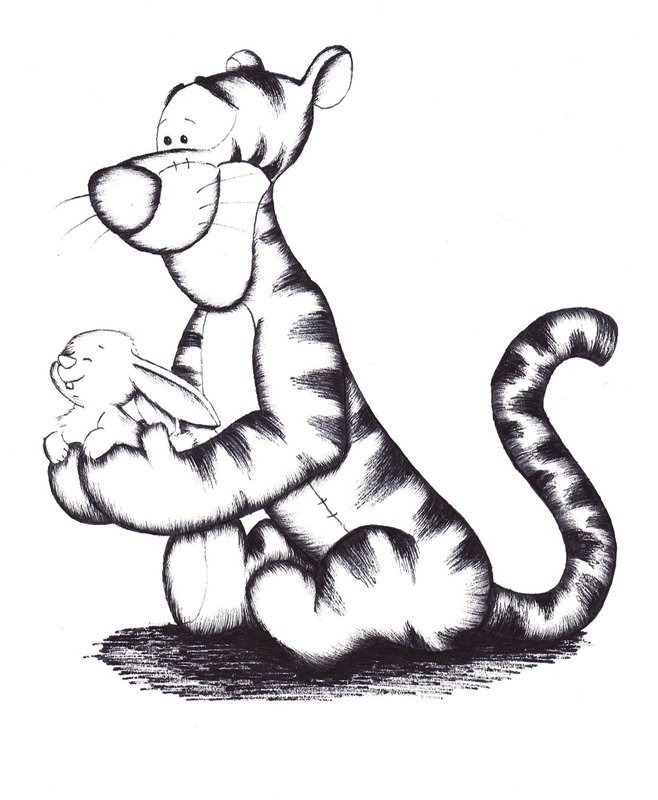 Tiger drawing
