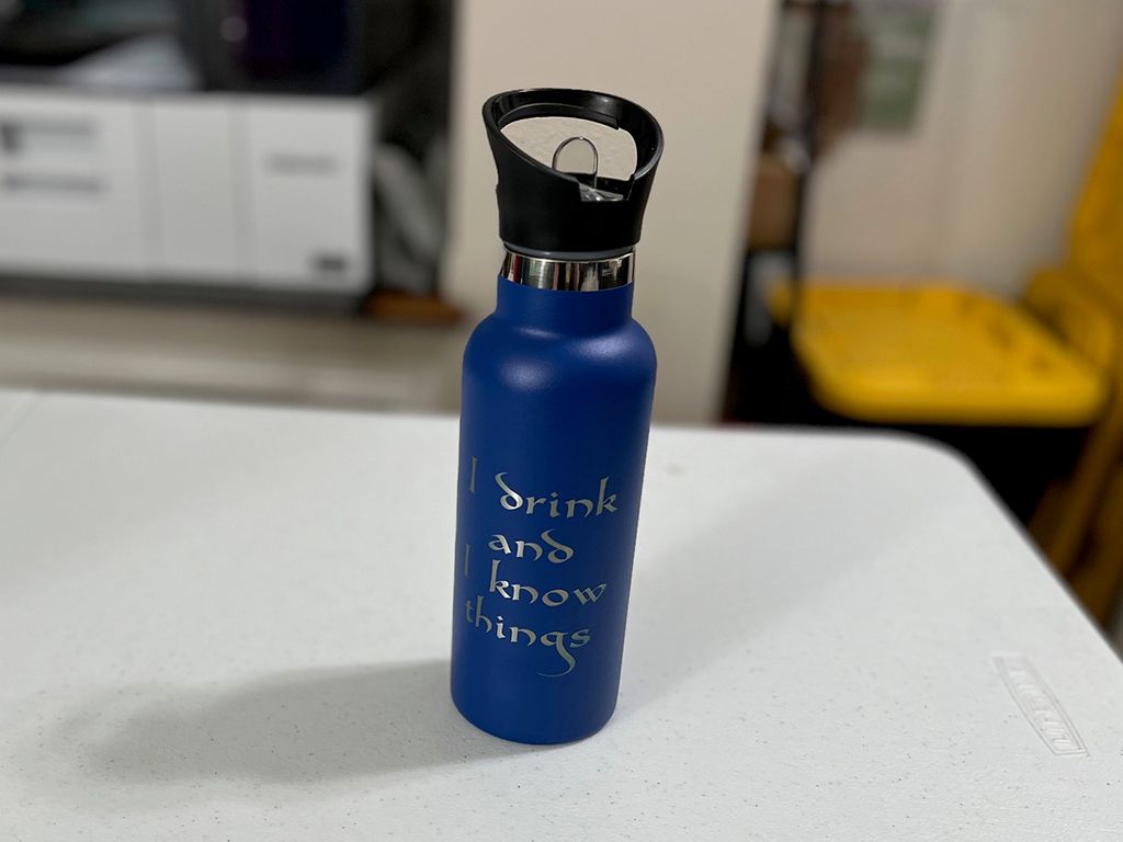 17 oz Steel Tumbler - I Drink and I Know Things