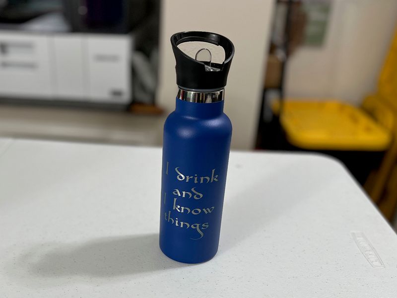 17 oz Steel Tumbler - I Drink and I Know Things