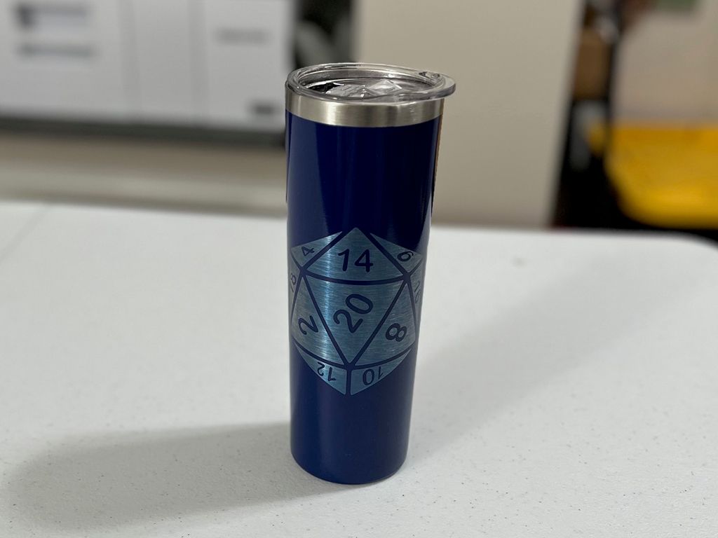 20 oz Steel Tumbler - D20 20 oz Steel Tumbler - D20