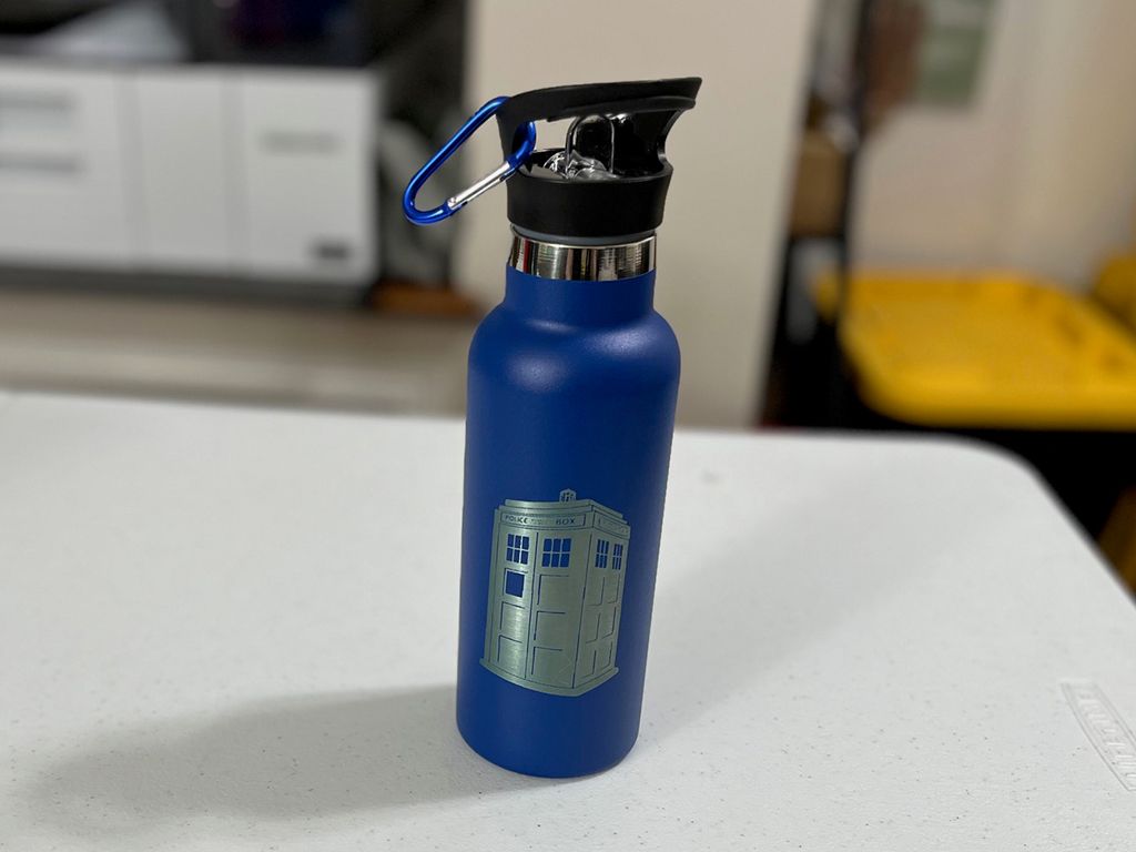 17 oz Steel Tumbler - Tardis