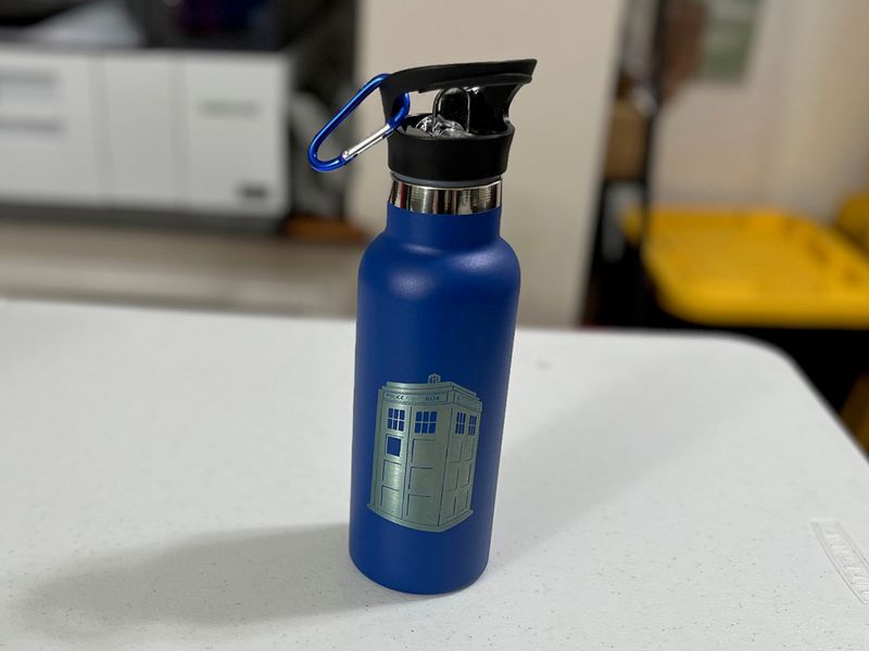 17 oz Steel Tumbler - Tardis