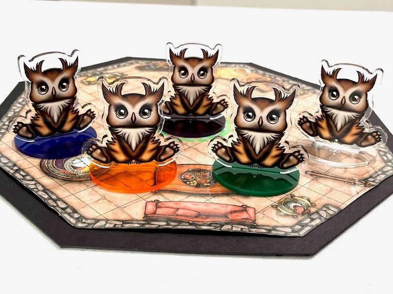 Skittles the Owlbear - Large Acrylic Standee