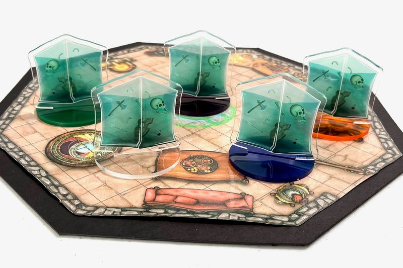 Jelly the Gelatinous Cube - Large Acrylic Standee