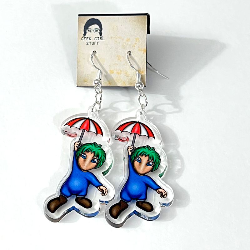 Lemming acrylic charm earrings
