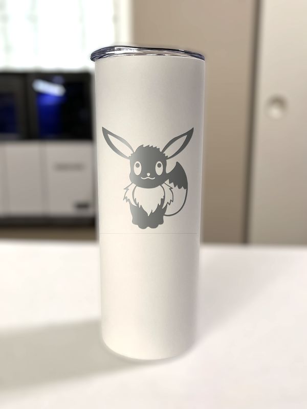 20 oz Steel Tumbler - Fox Pet