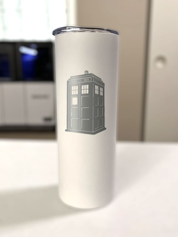 20 oz Steel Tumbler - Tardis