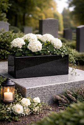 Personalisierter Blumenkasten Granit