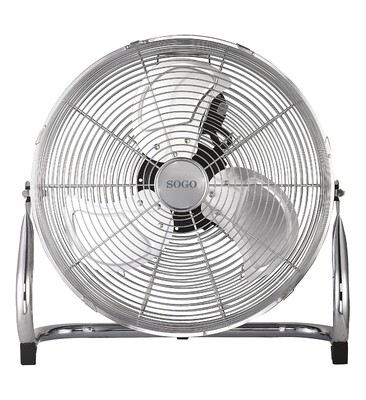 Industrial Floor Fan Chrome