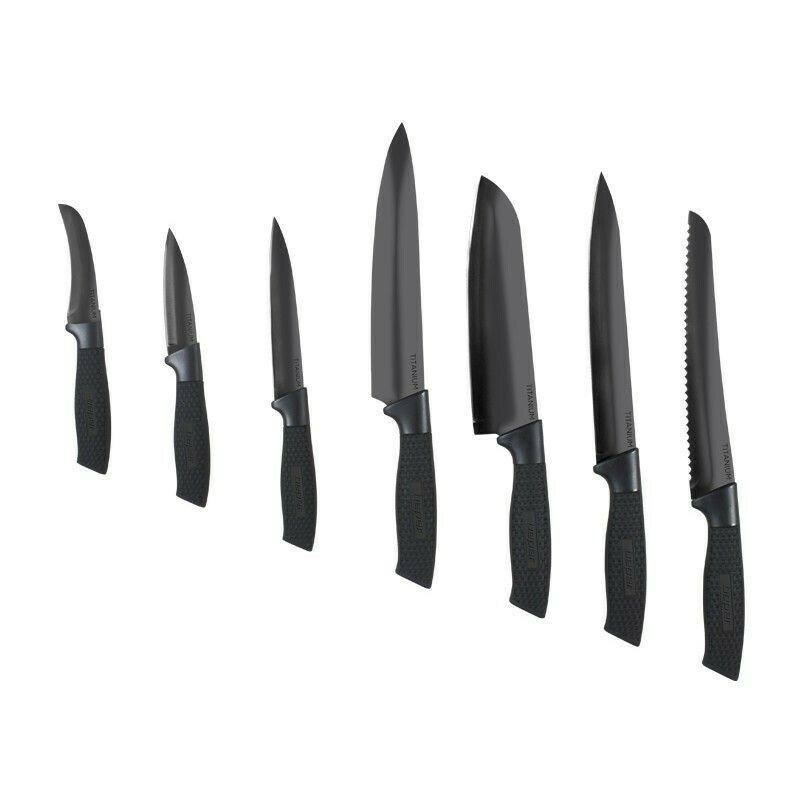 Beper 7 Pieces Knife Set Titanium - Gift Box