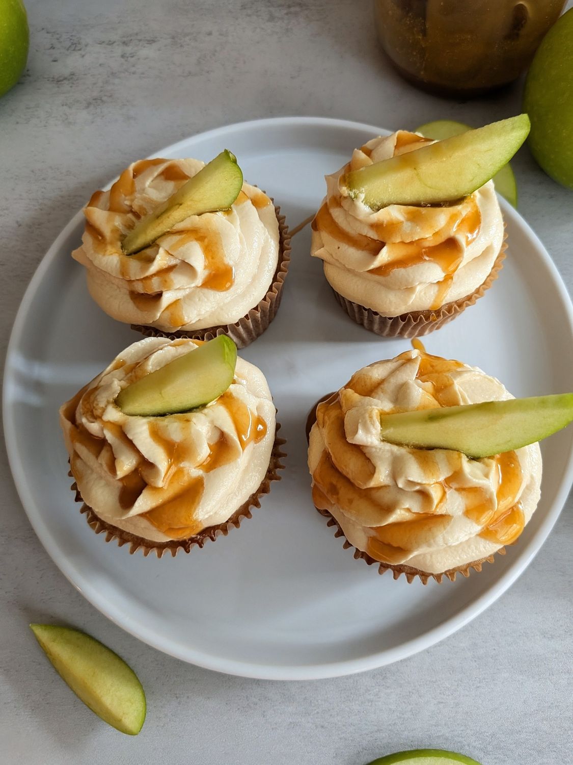 Stuffed Apple Spice Cupcake