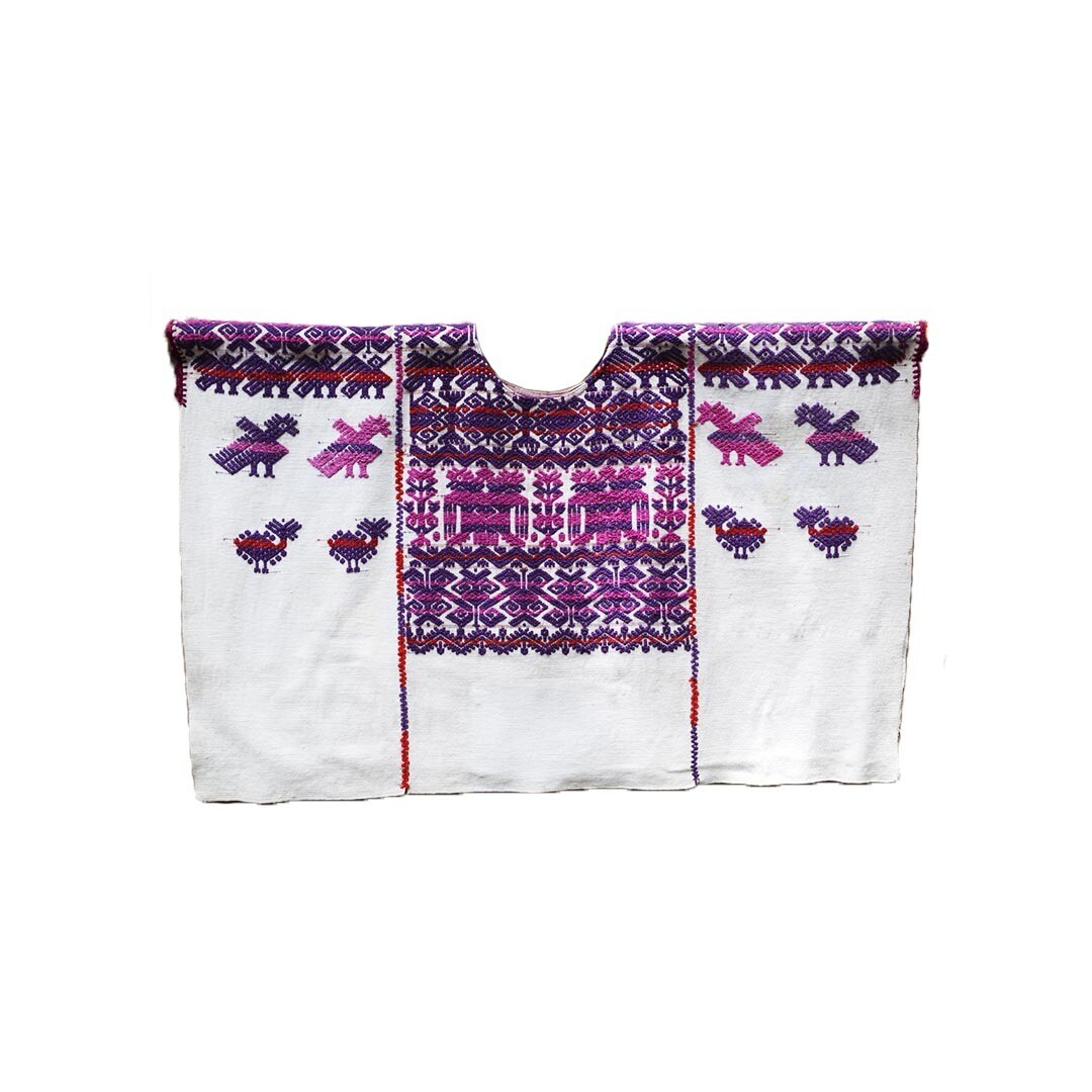 Huipil Santo Domingo Xenacoj with silk-B6