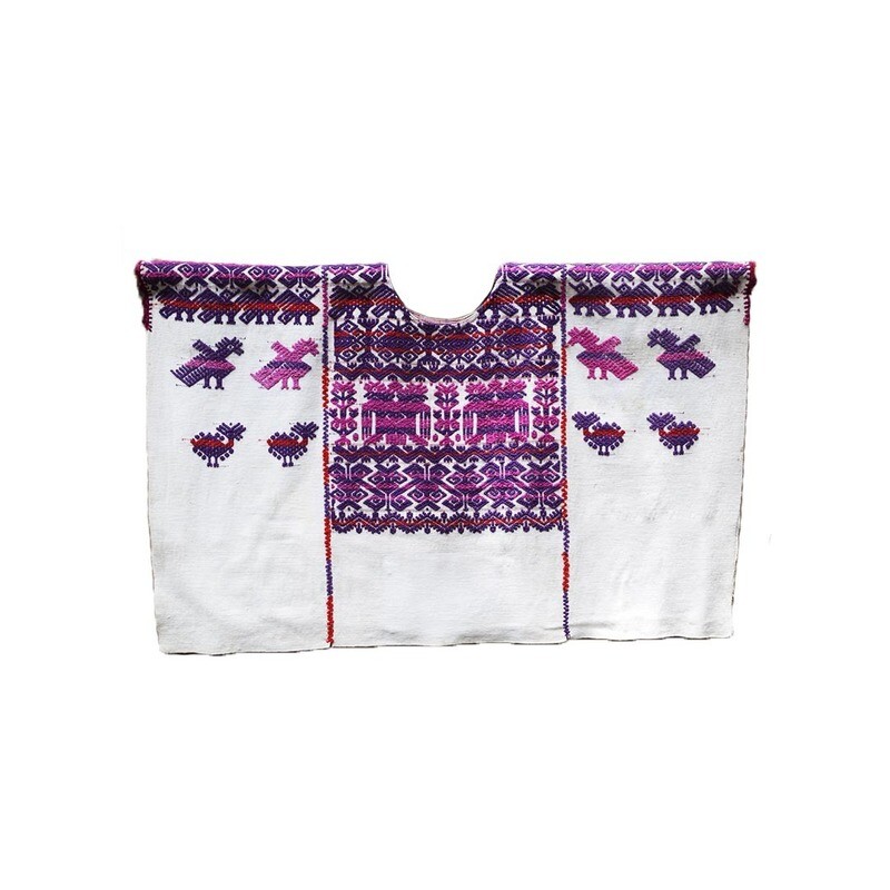Huipil Santo Domingo Xenacoj with silk-B6