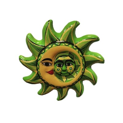 Green eclipse - Mexican ceramic, 11" Round