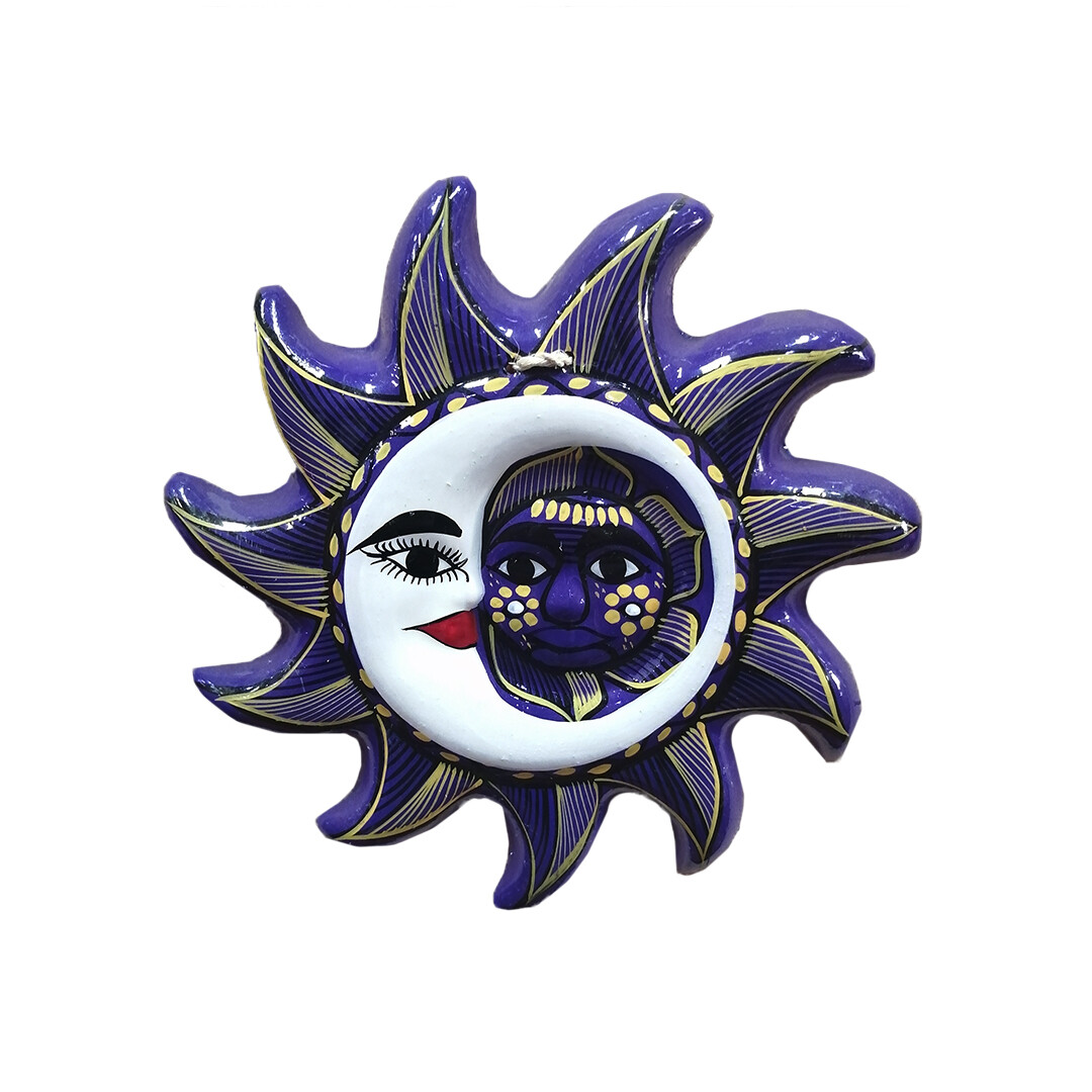 Purple eclipse - Mexican ceramic, 11" Round