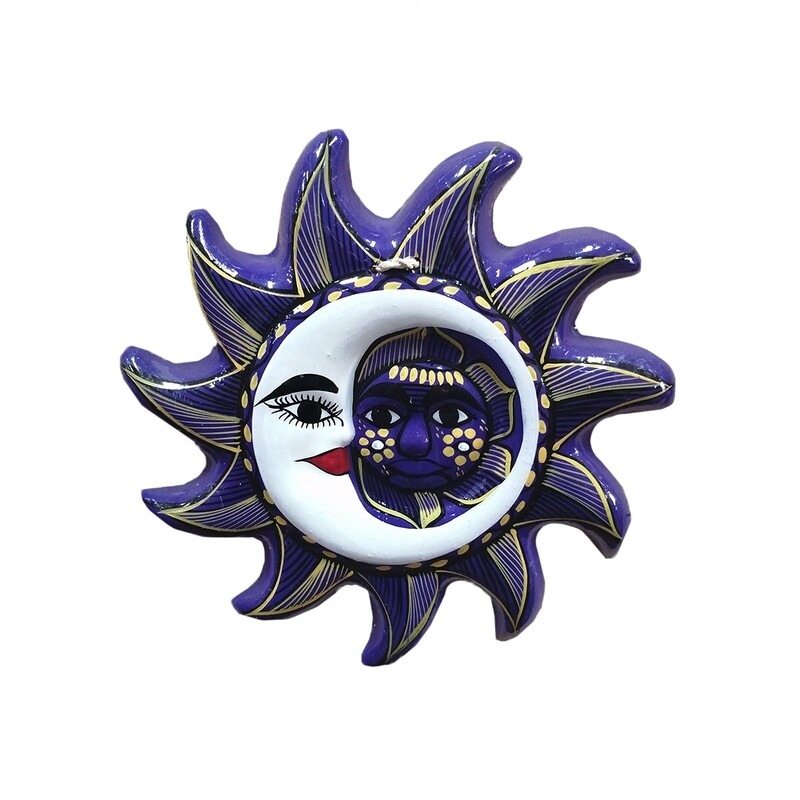 Purple eclipse - Mexican ceramic, 11" Round