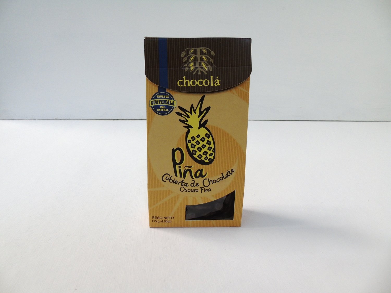 Dehydrated pineapple cover with dark chocolate 7401150000071