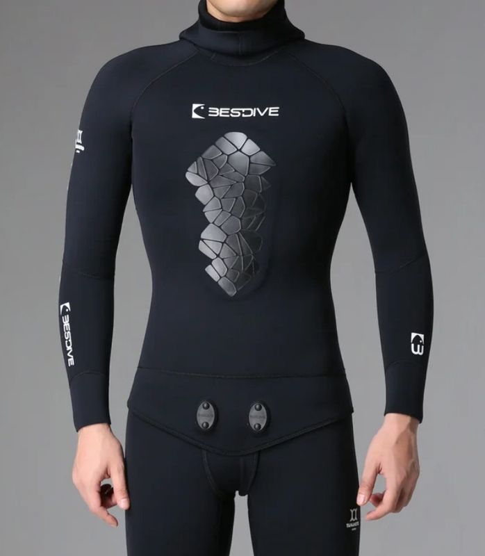 Men's 3mm Camo spearfishing Two-Piece Wetsuit