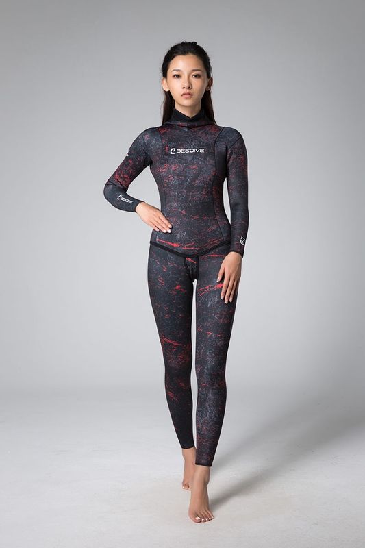 Women's 3mm Camo spearfishing Two-Piece Wetsuit