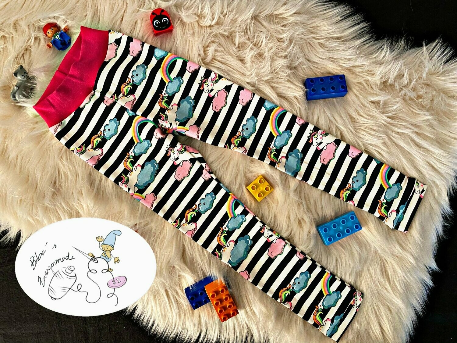 Leggings Einhorn neon