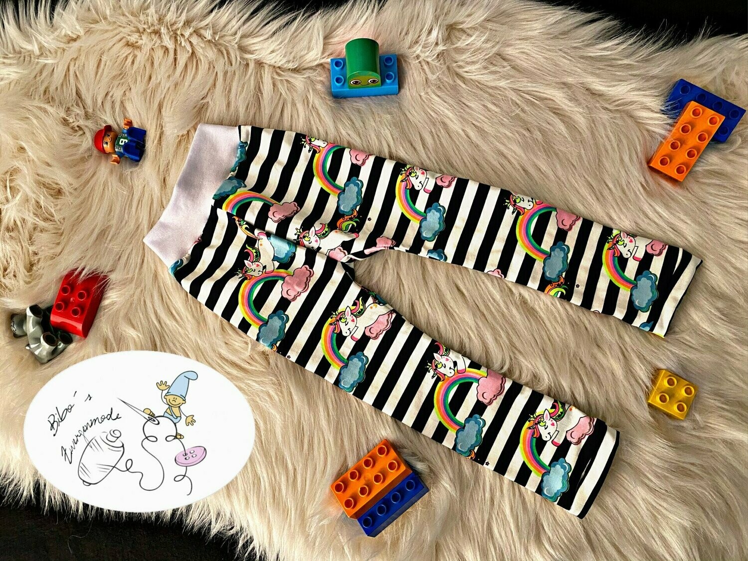 Leggings Einhorn neon