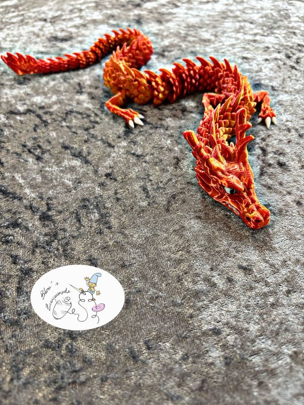 Drache rot bronze
