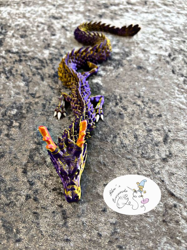 Drache lila bronze