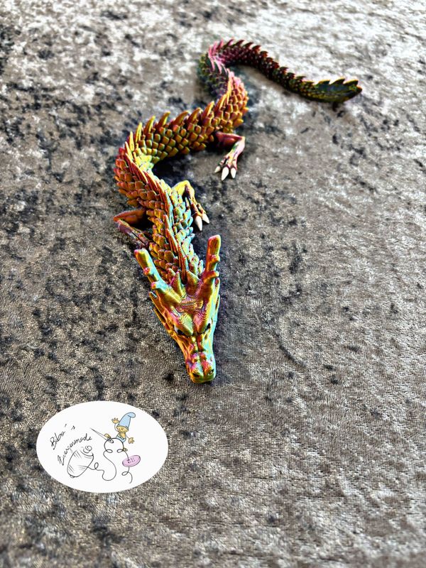 Drache rosa bronze