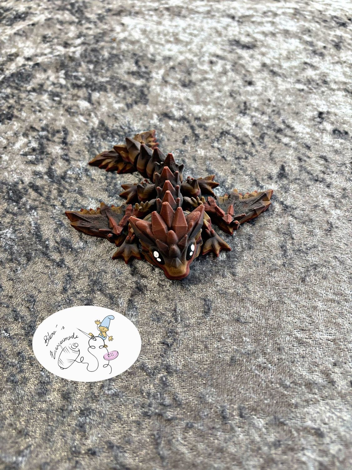 Drache mit Flügel braun