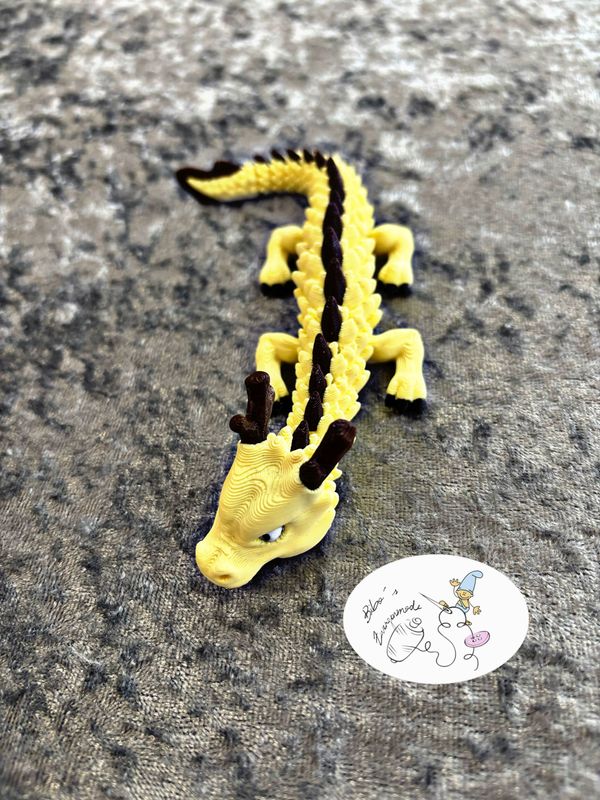 Drache klein gelb