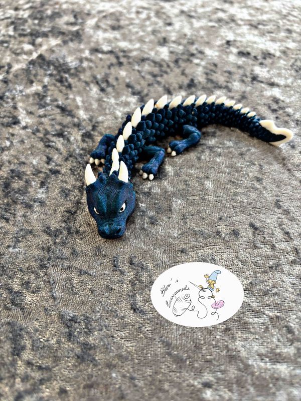Drache klein anthrazit