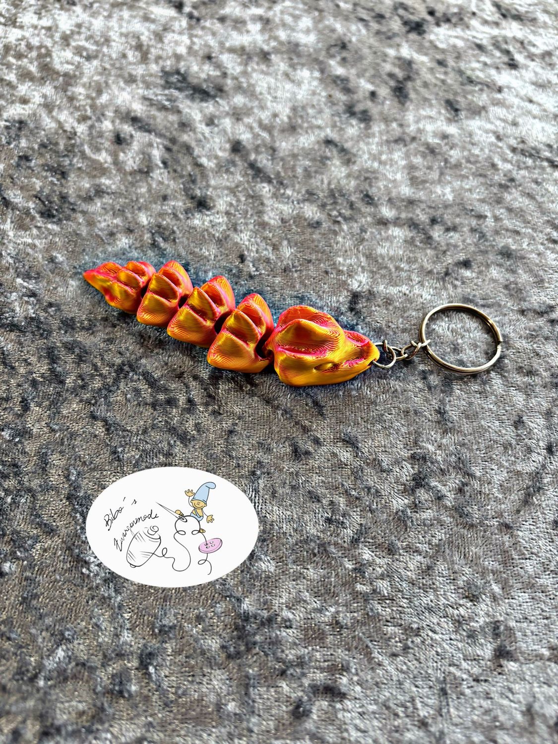 Drache kurz rot bronze