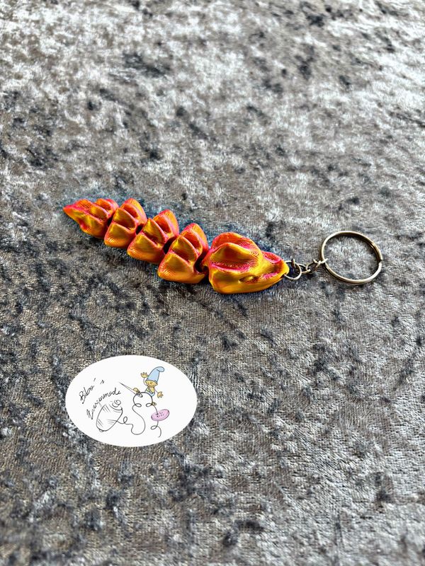 Drache kurz rot bronze